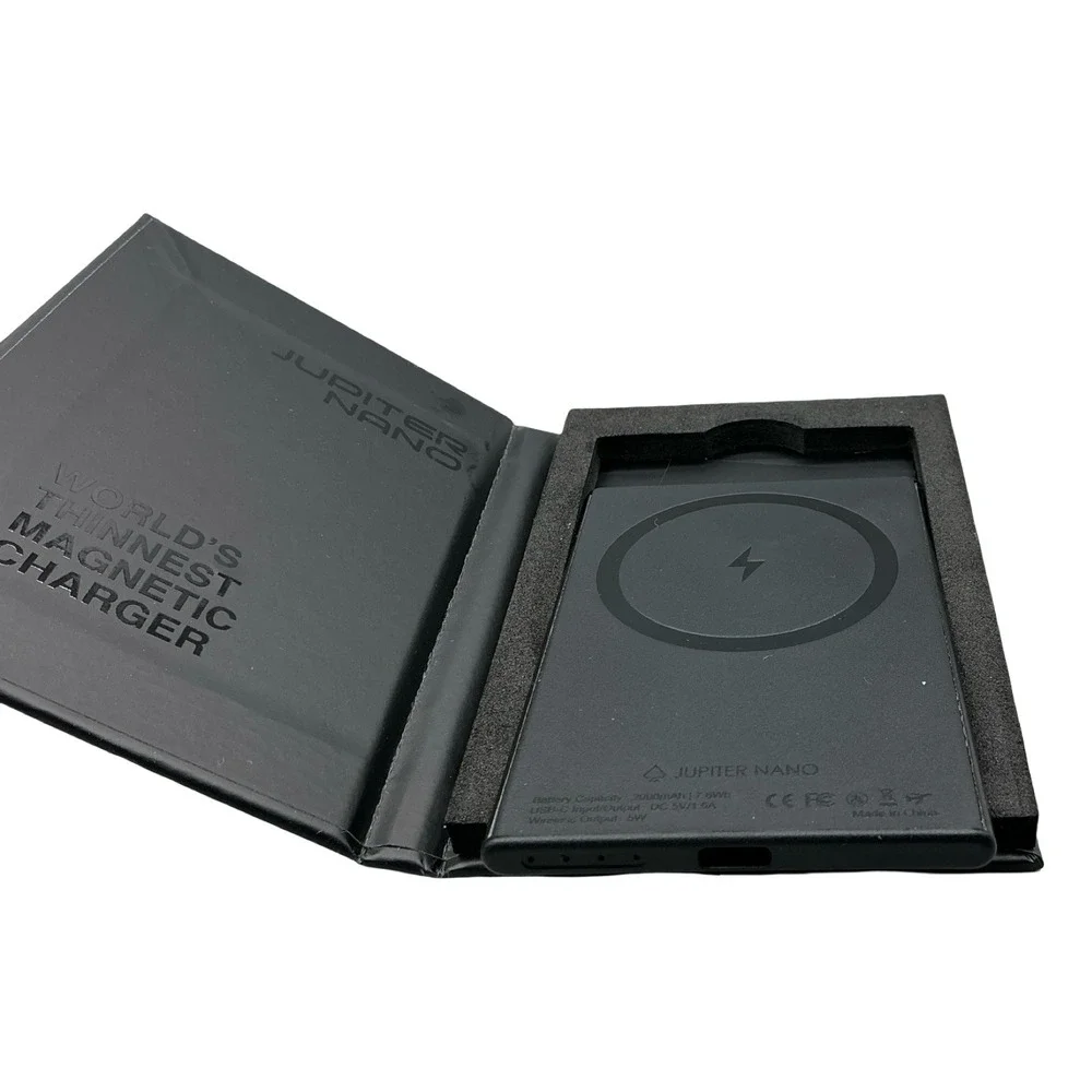 Jupiter Nano World's Thinnest Magnetic Charger Axis Communications 2000mAh Black